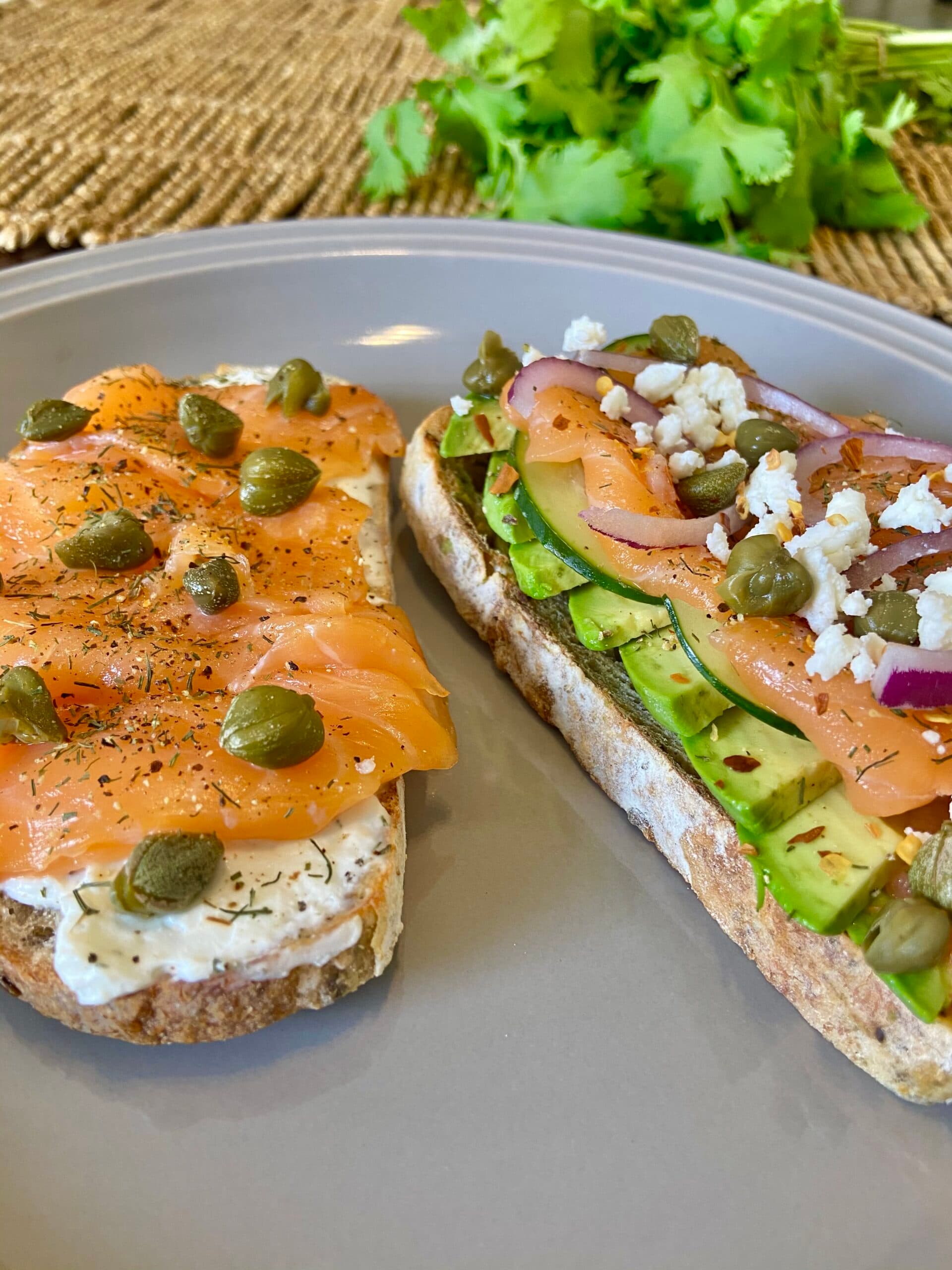 Salmon Toast (Two Ways)